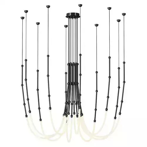 WOMO Bamboo Rope LED Chandelier