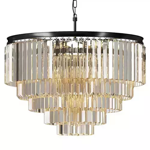 WOMO Tiered Crystal Prism Chandelier
