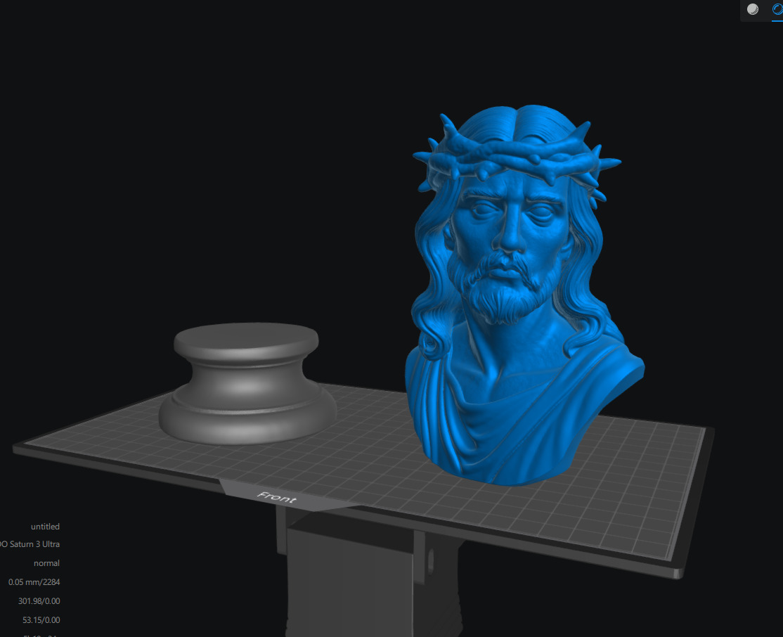 Jesus Christ Bust 3D print model_6