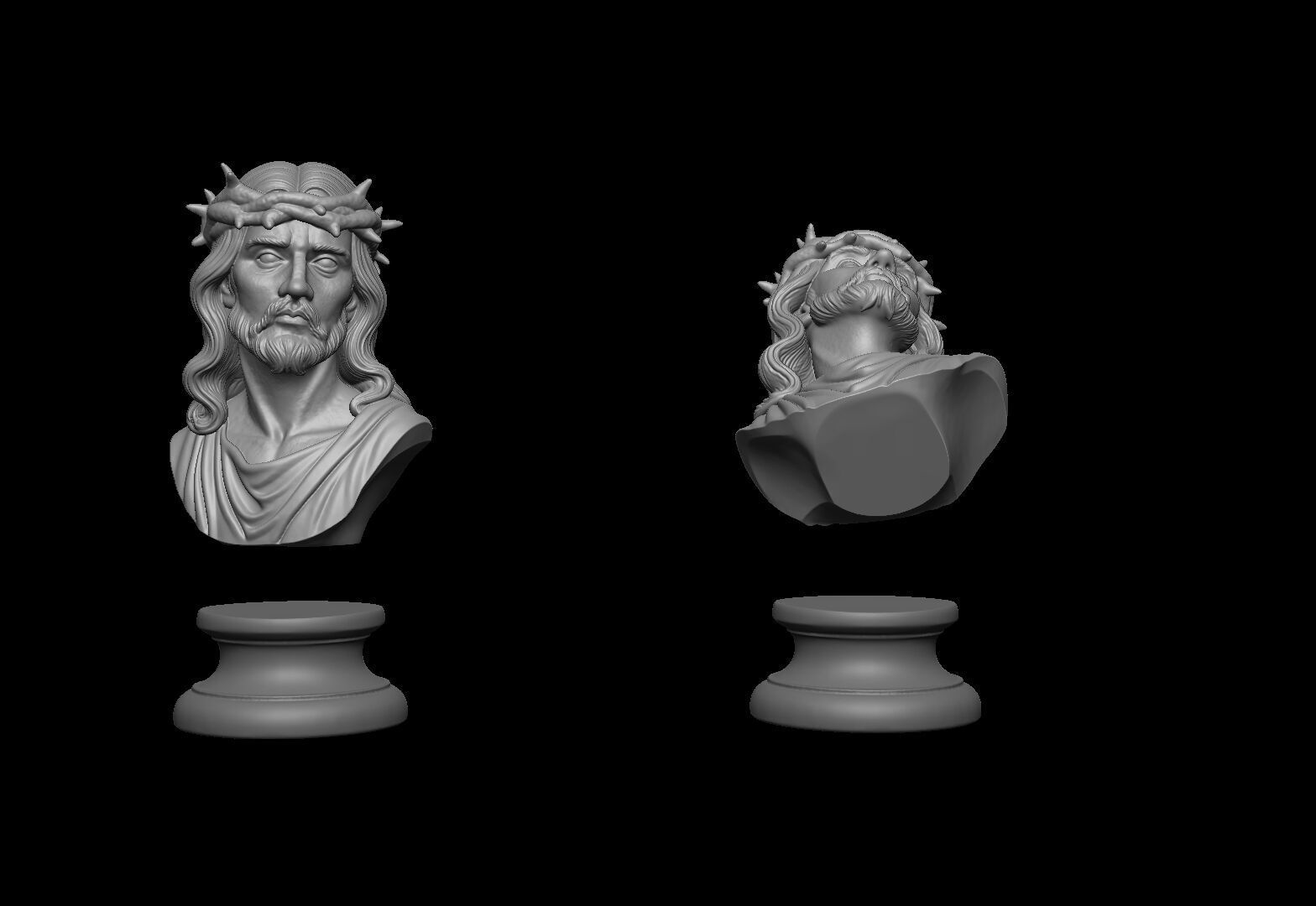 Jesus Christ Bust 3D print model_5