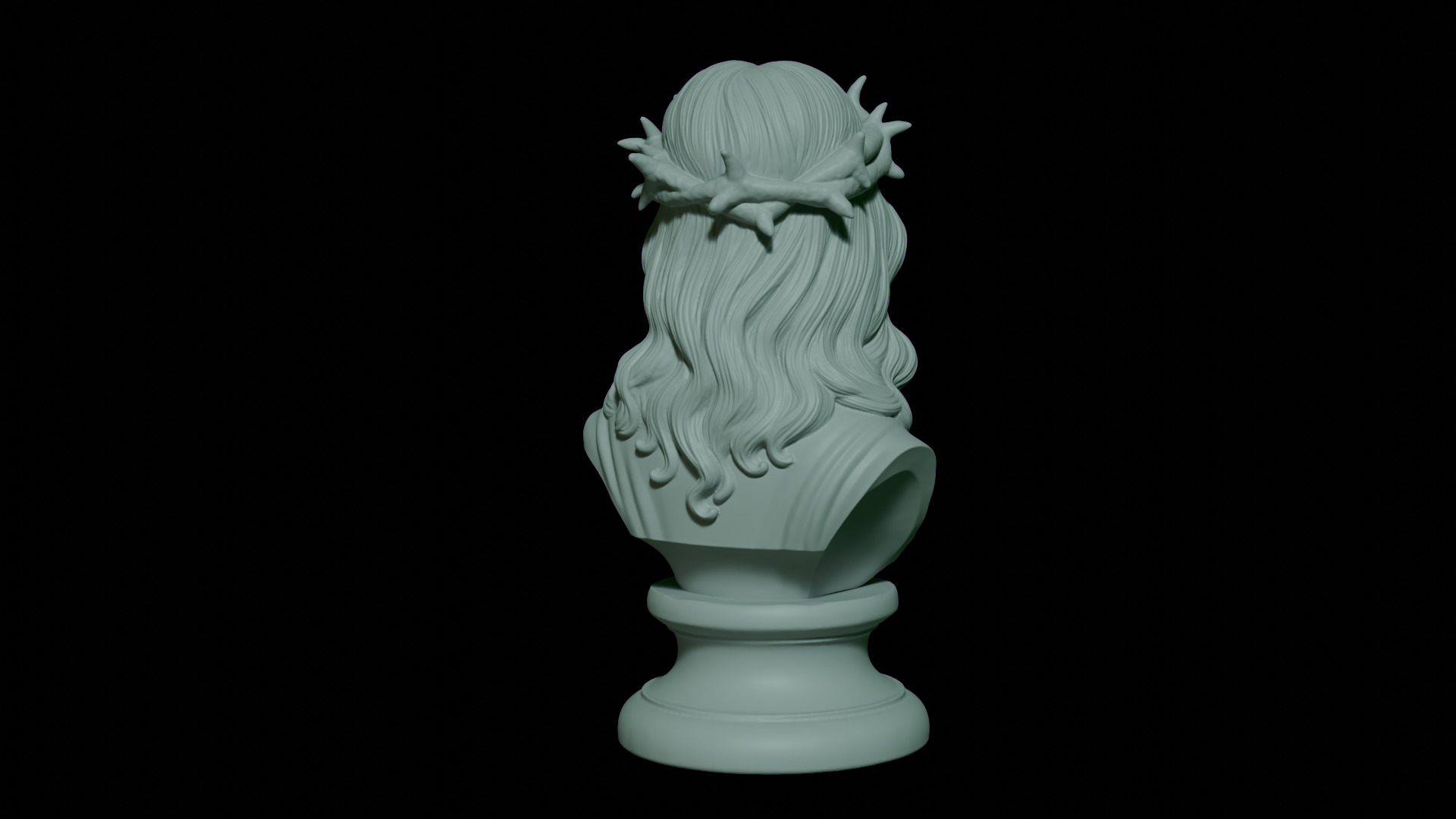 Jesus Christ Bust 3D print model_3