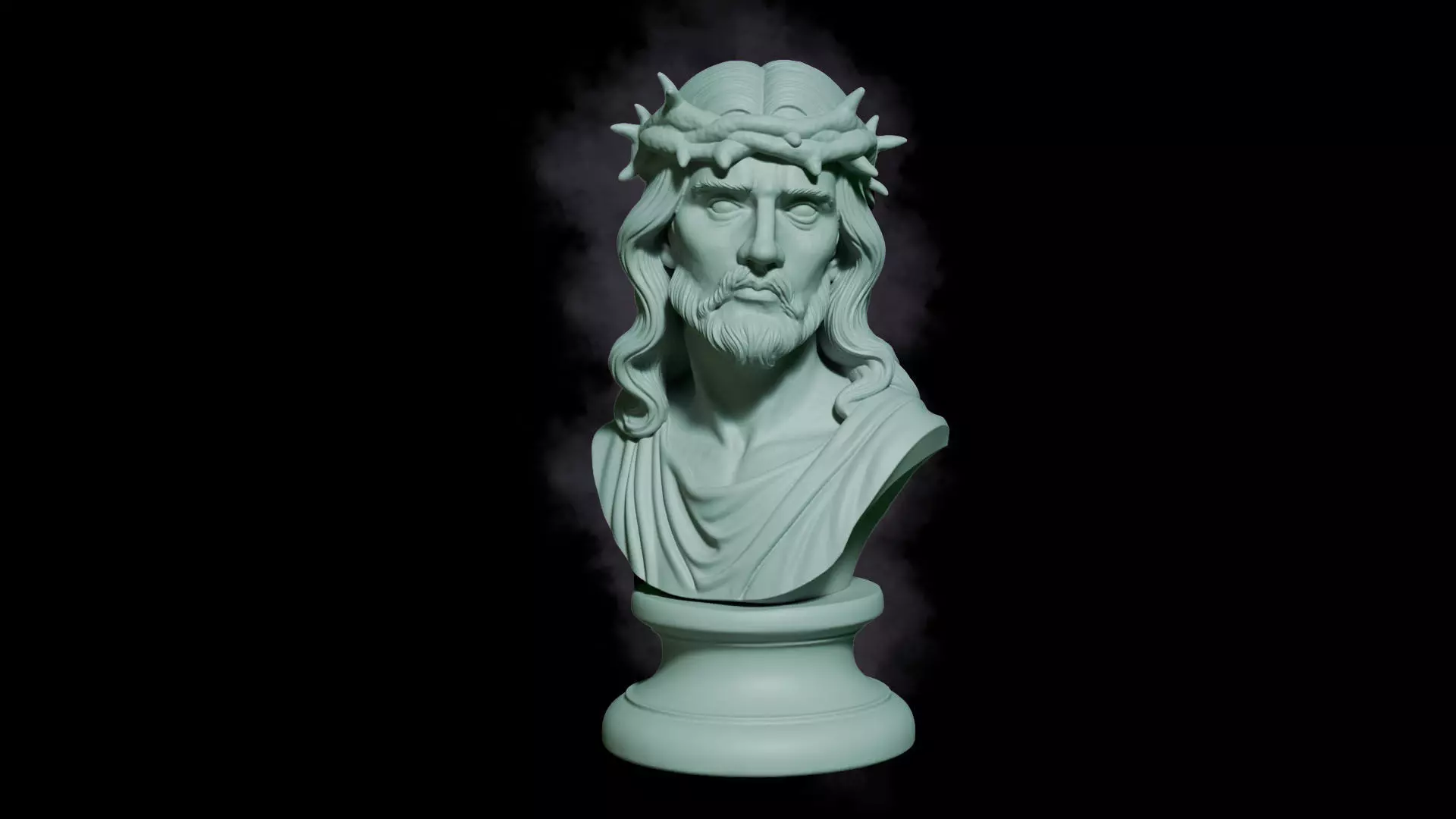 Jesus Christ Bust 3D print model_0