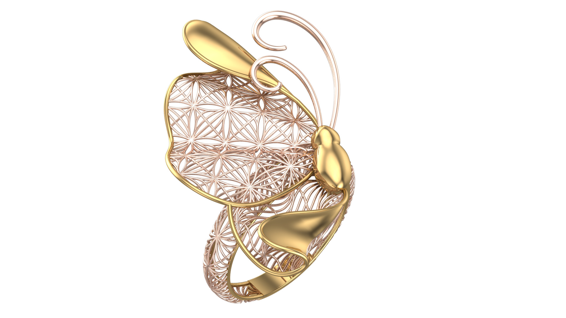 Golden Wings-Wings of Summer-Half Set-H2-16- 3D print model_5