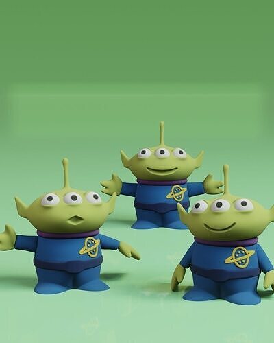 Toy Alien Toy Story Free 3D print model