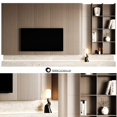 TV Wall-06 3D model