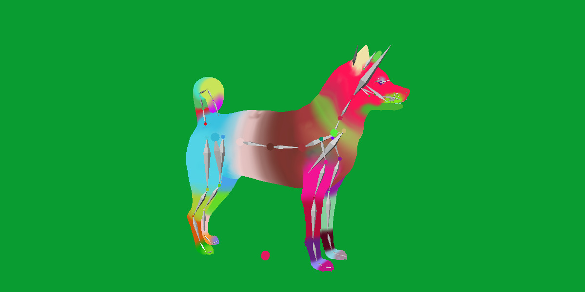 Karelian Bear Dog Low-poly 3D model_18