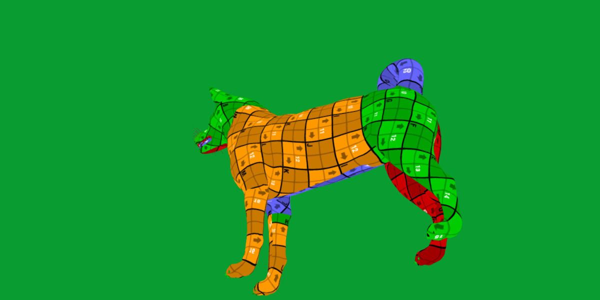 Karelian Bear Dog Low-poly 3D model_11