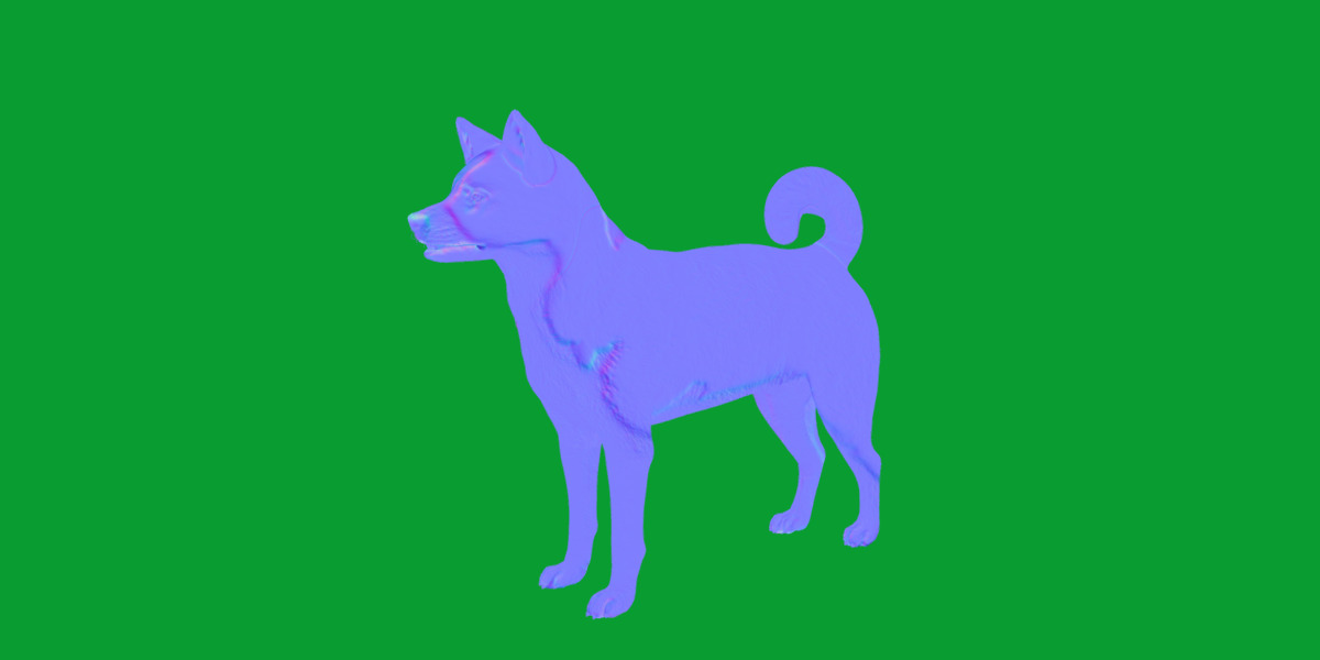 Karelian Bear Dog Low-poly 3D model_24