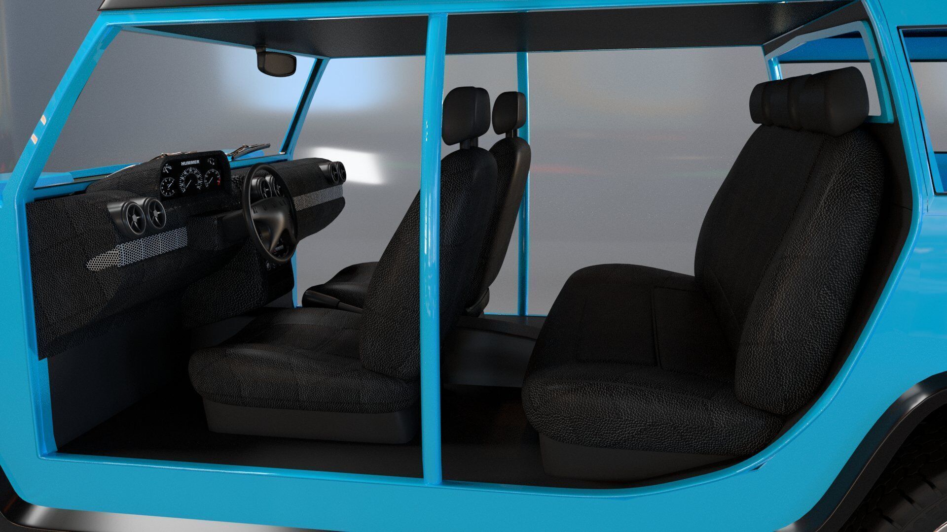 Hummer H2 3D Model 3D model_3