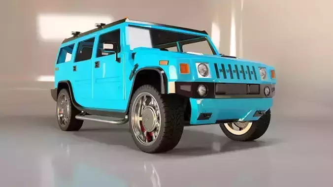 Hummer H2 3D Model