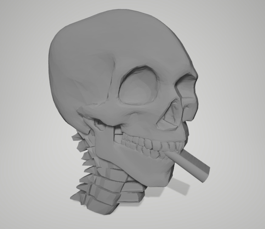 Skull 15 3D print model_3