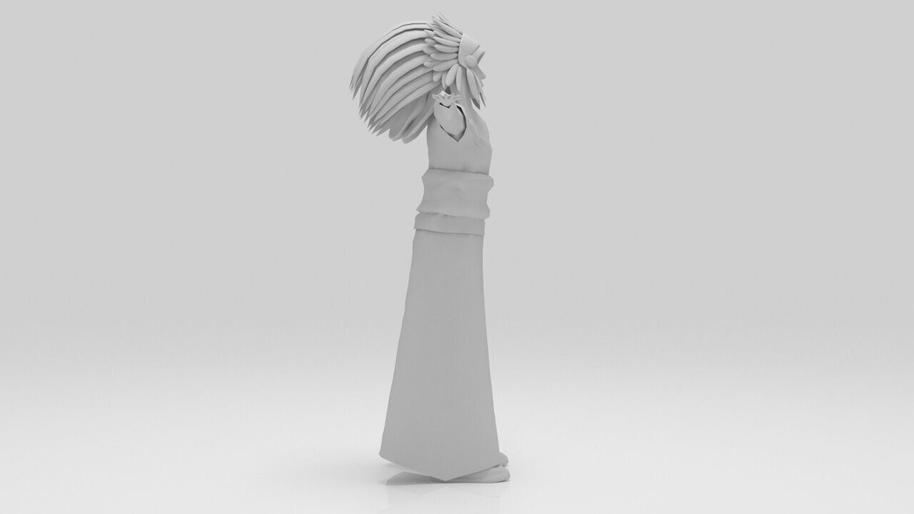 Indian  Mohican pack Rigged  Low-poly 3D model_27