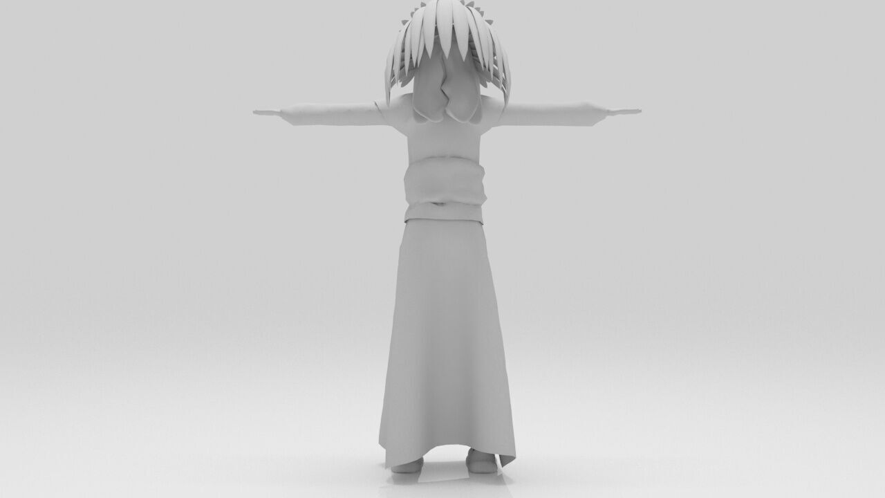 Indian  Mohican pack Rigged  Low-poly 3D model_26