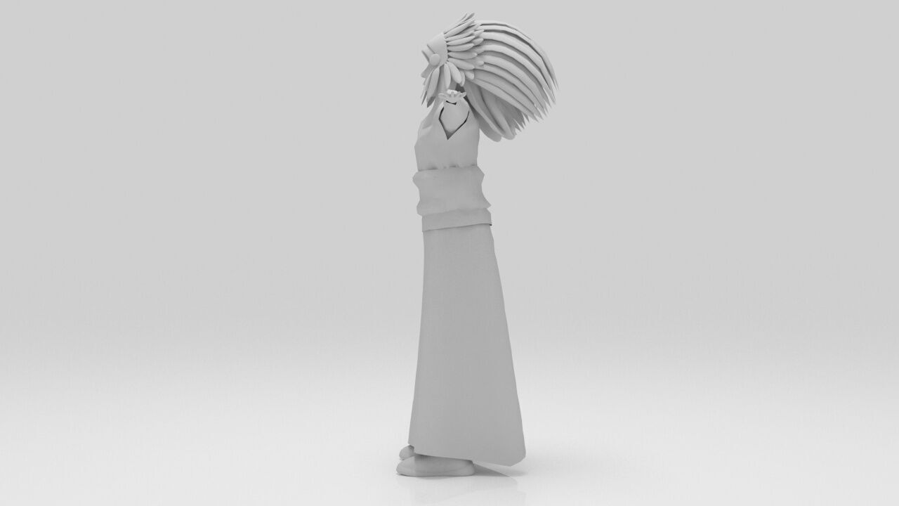 Indian  Mohican pack Rigged  Low-poly 3D model_25