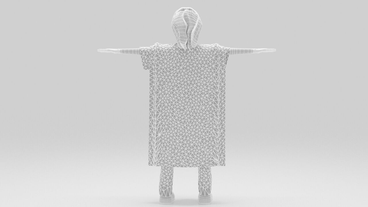 Indian  Mohican pack Rigged  Low-poly 3D model_15