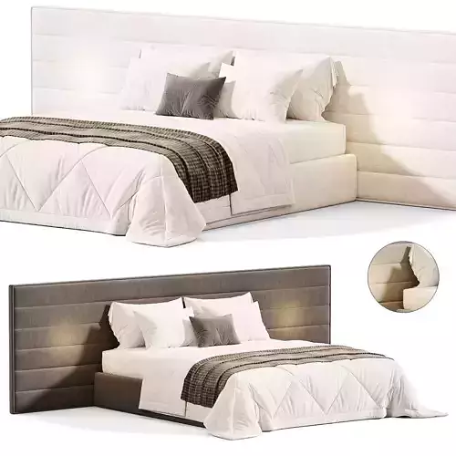 Bed with soft panels Horizon