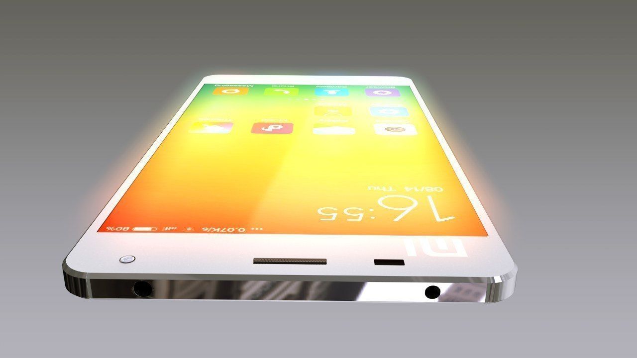 Xiaomi Mi4 with animated boom-scheme 3D model_6