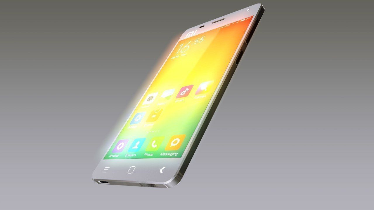 Xiaomi Mi4 with animated boom-scheme 3D model_7