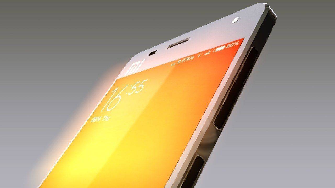 Xiaomi Mi4 with animated boom-scheme 3D model_5