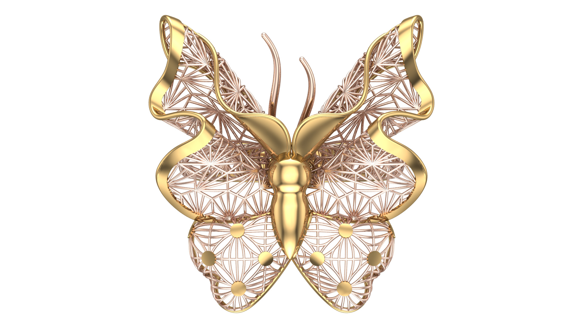 Golden Wings-Wings of Summer-Half Set-H2-20- 3D print model_12