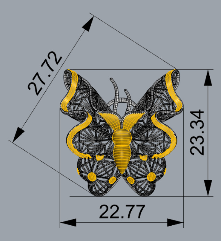 Golden Wings-Wings of Summer-Half Set-H2-20- 3D print model_24