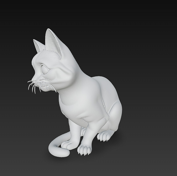 Cat Realistic 3D Model Basic - Low Poly Realistic Low-poly 3D model_10