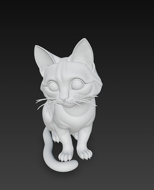 Cat Realistic 3D Model Basic - Low Poly Realistic Low-poly 3D model_8