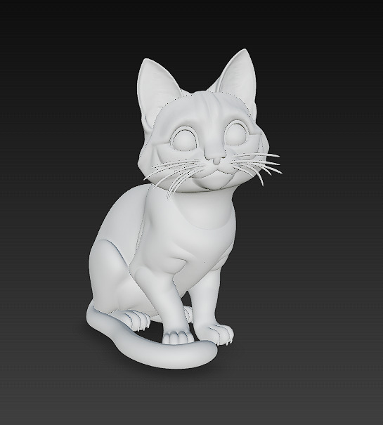 Cat Realistic 3D Model Basic - Low Poly Realistic Low-poly 3D model_13