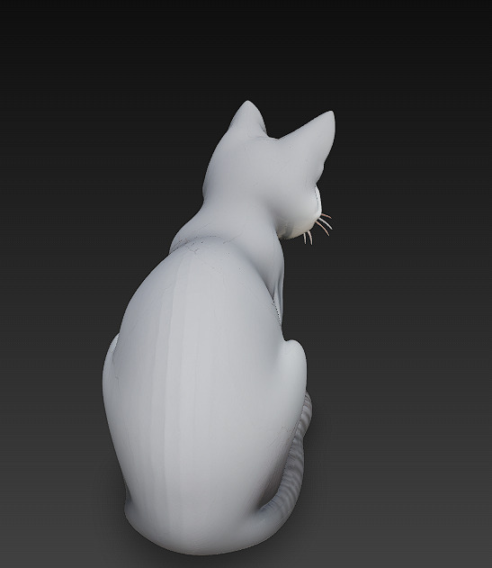 Cat Realistic 3D Model Basic - Low Poly Realistic Low-poly 3D model_4