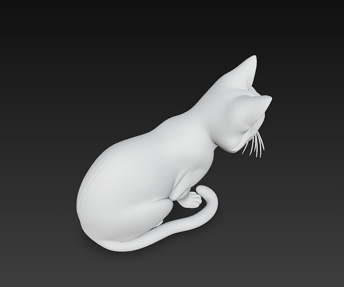 Cat Realistic 3D Model Basic - Low Poly Realistic Low-poly 3D model_12