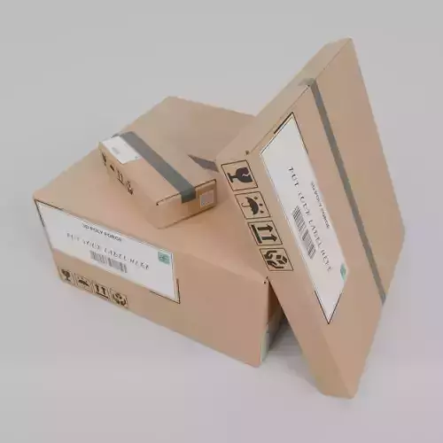 Flat Cardboard Box Set - Rigged and Customizable 3D Model Collection