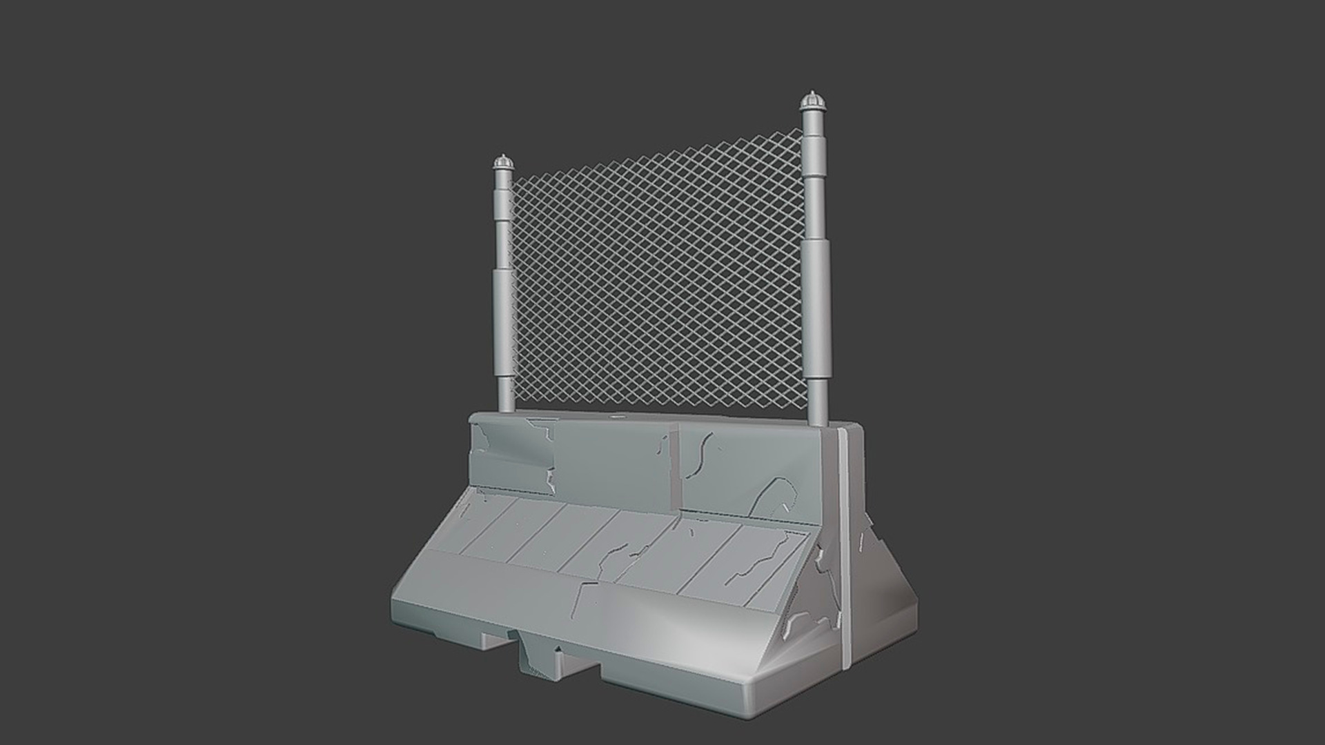 Safety barriers  3D model_2
