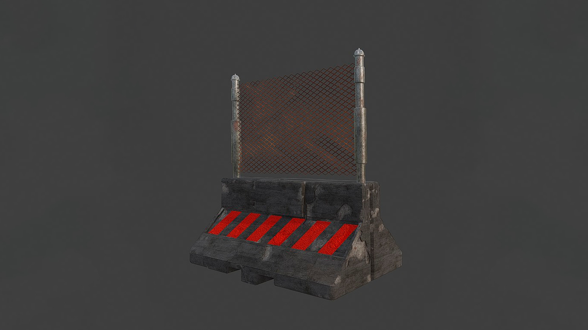 Safety barriers  3D model_1