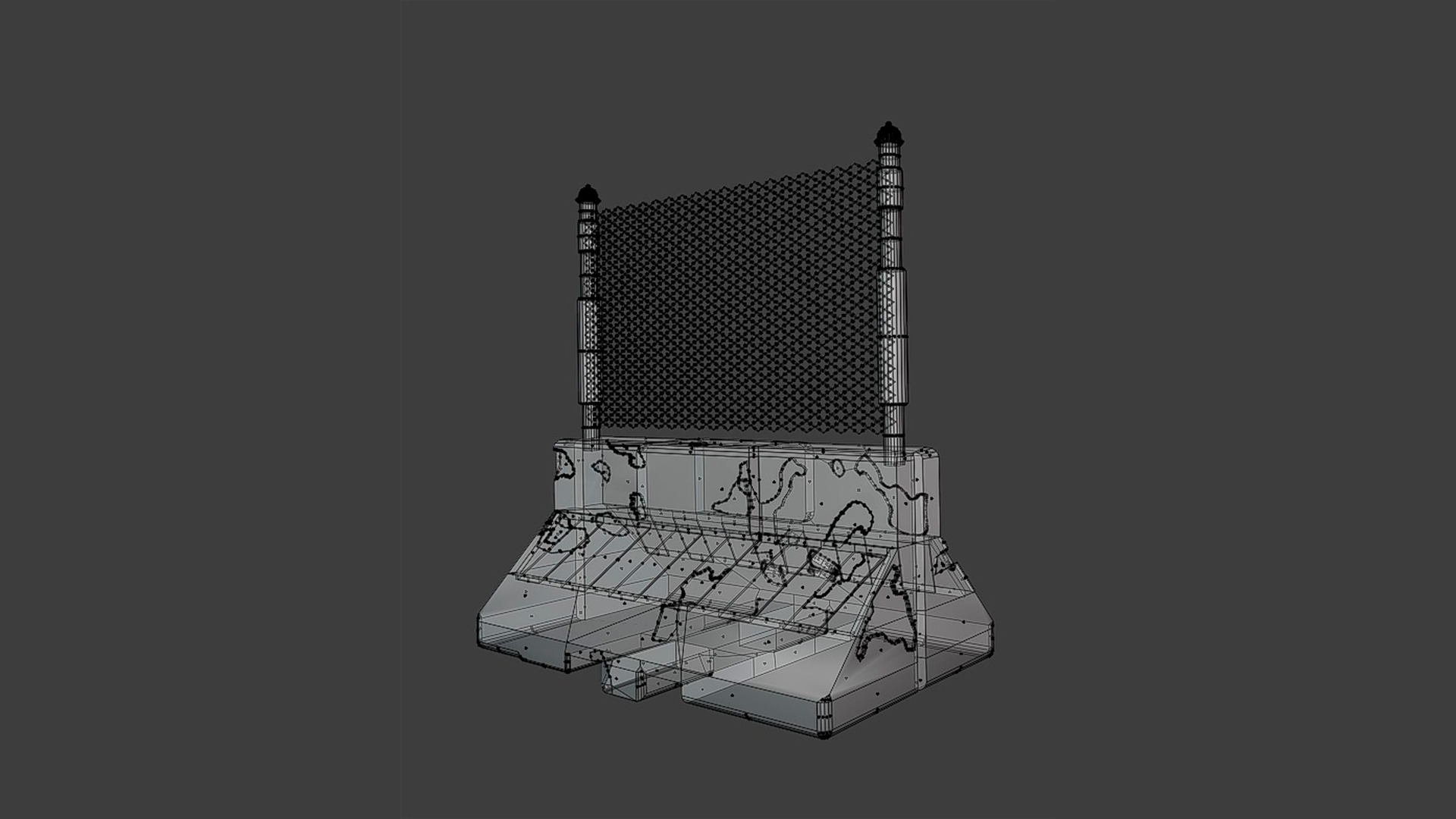 Safety barriers  3D model_3
