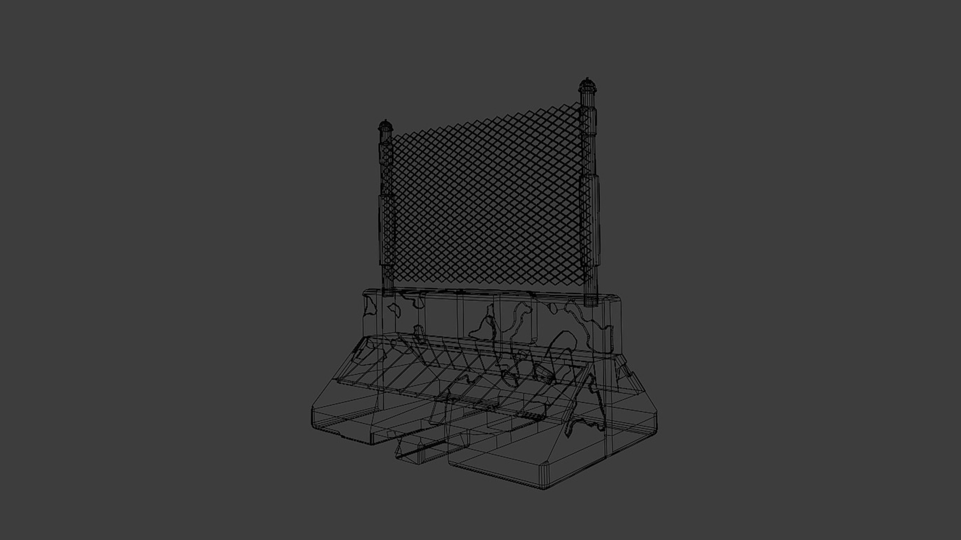 Safety barriers  3D model_4