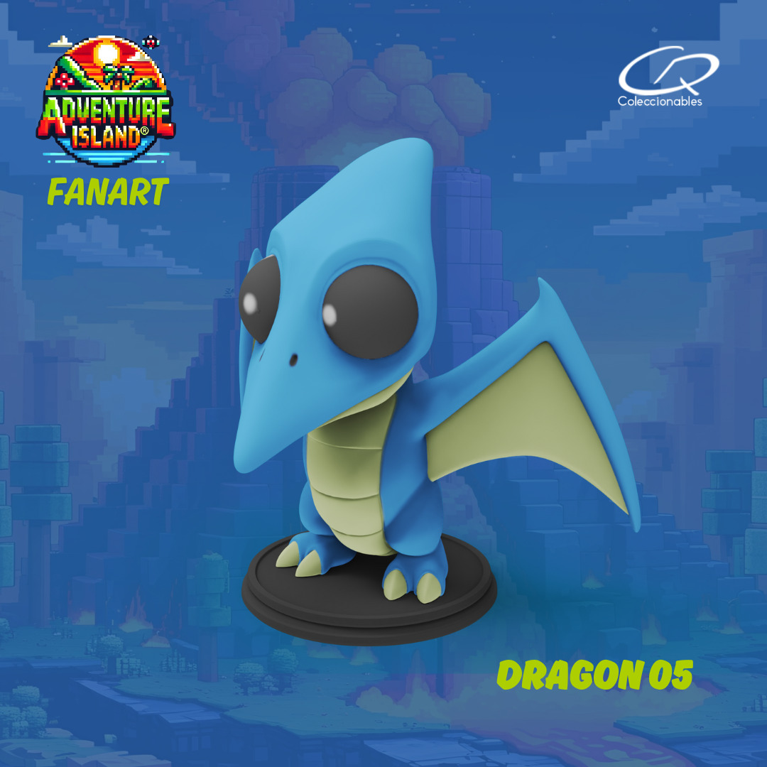 Adventure Island fanart Dragon 05 3D print model_6