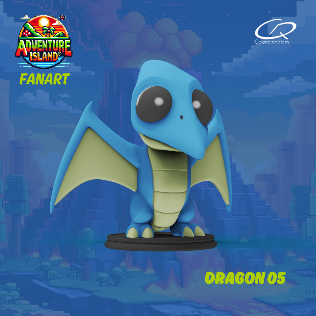 Adventure Island fanart Dragon 05 3D print model_12