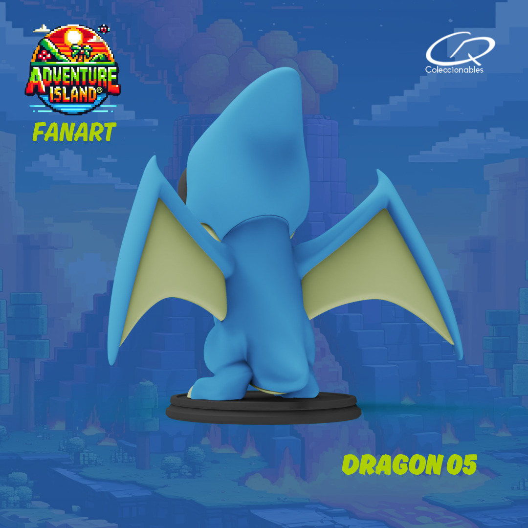 Adventure Island fanart Dragon 05 3D print model_7