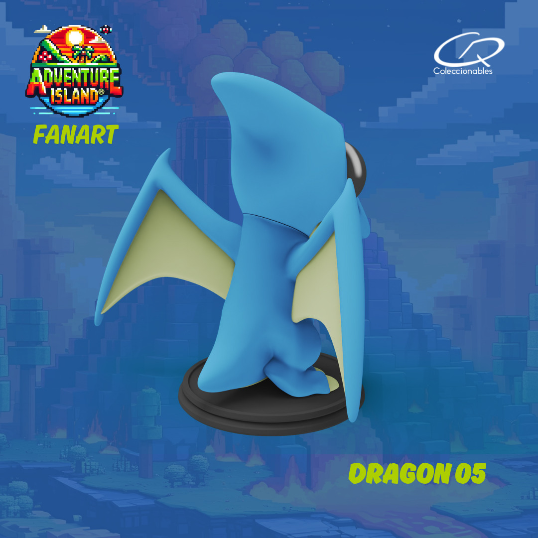 Adventure Island fanart Dragon 05 3D print model_11