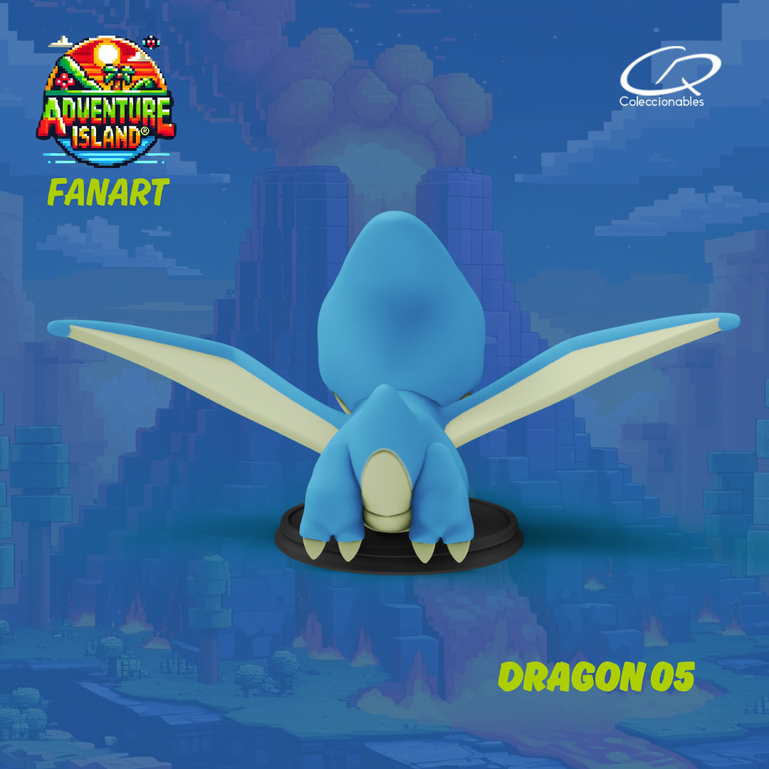 Adventure Island fanart Dragon 05 3D print model_5