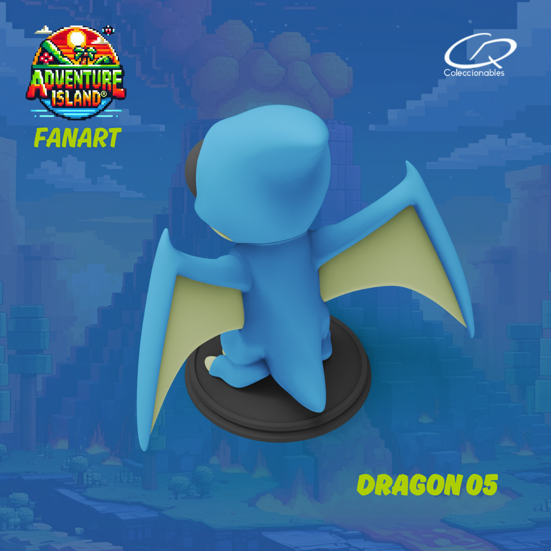 Adventure Island fanart Dragon 05 3D print model_13