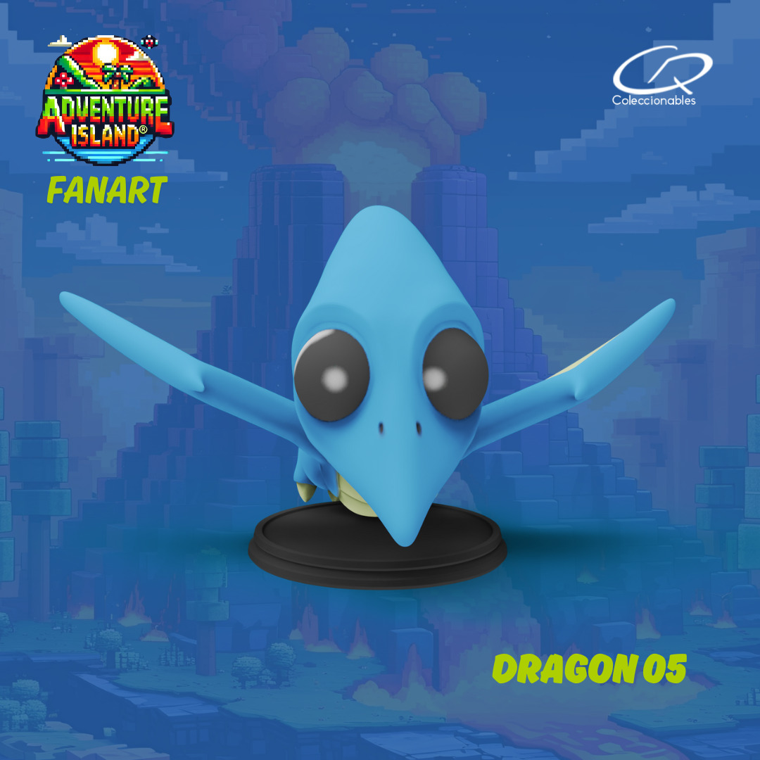 Adventure Island fanart Dragon 05 3D print model_2