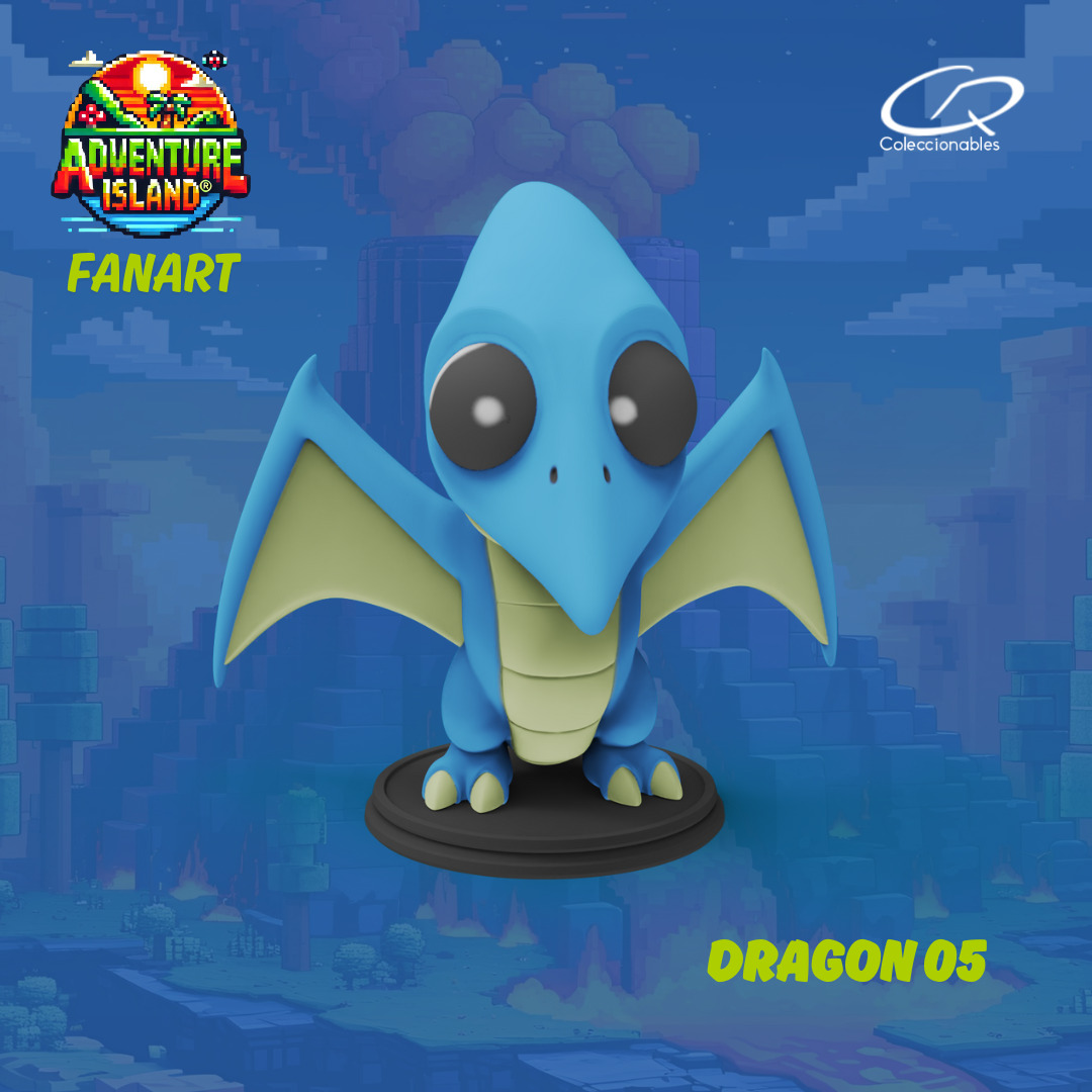 Adventure Island fanart Dragon 05 3D print model_10