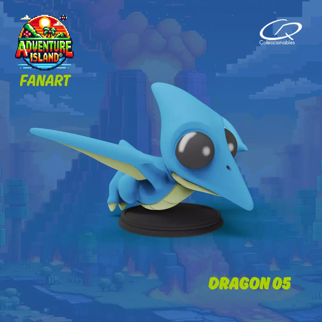 Adventure Island fanart Dragon 05 3D print model_0