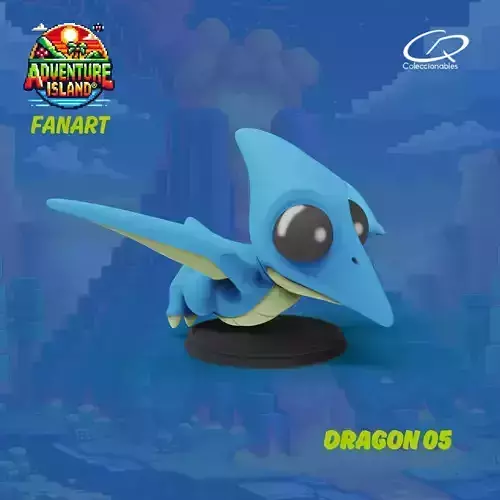 Adventure Island fanart Dragon 05 3D print model