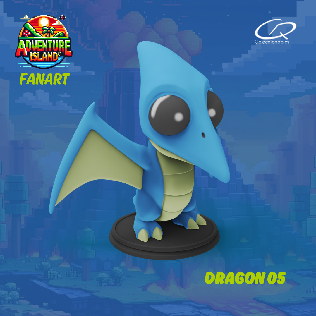 Adventure Island fanart Dragon 05 3D print model_8