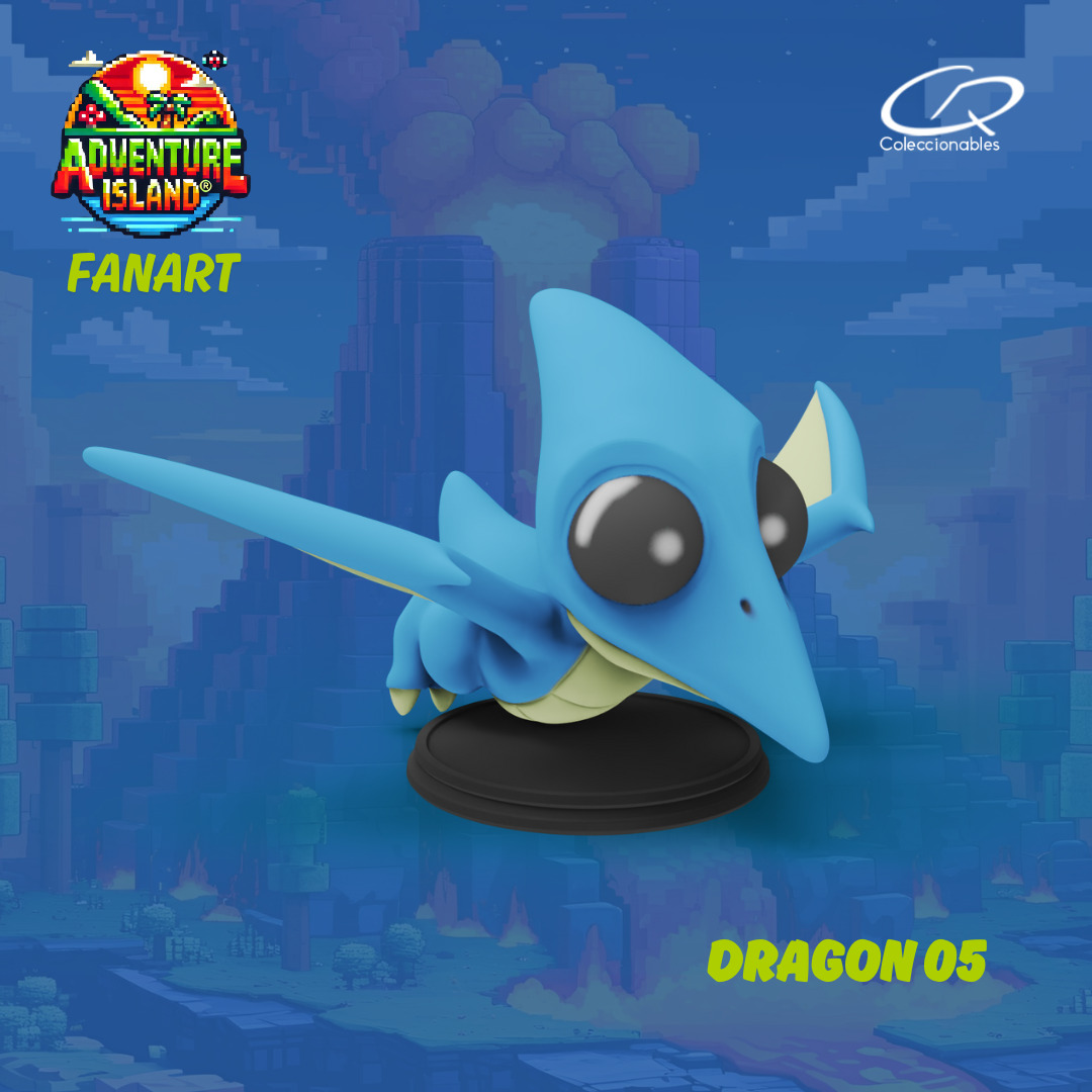 Adventure Island fanart Dragon 05 3D print model_4