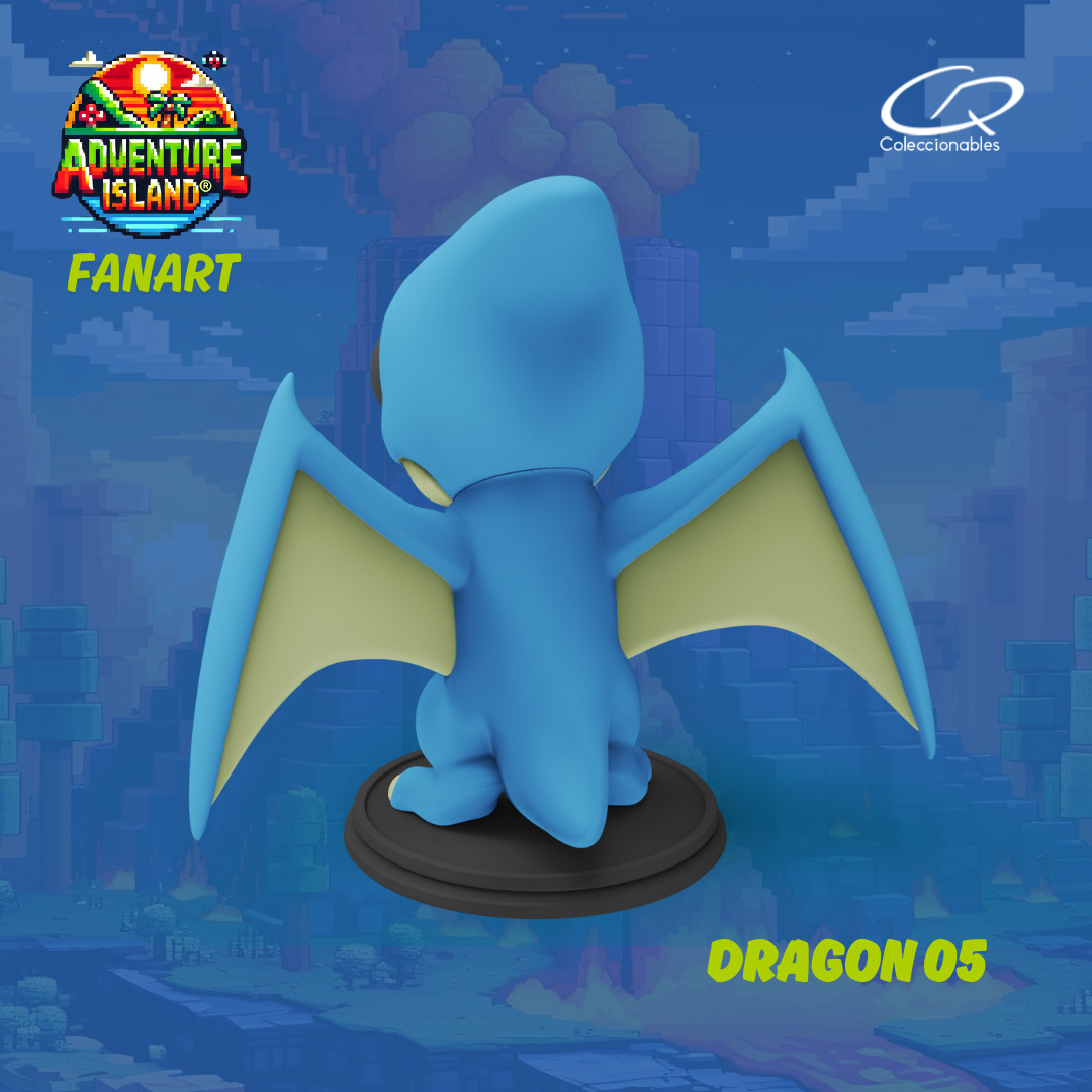 Adventure Island fanart Dragon 05 3D print model_9