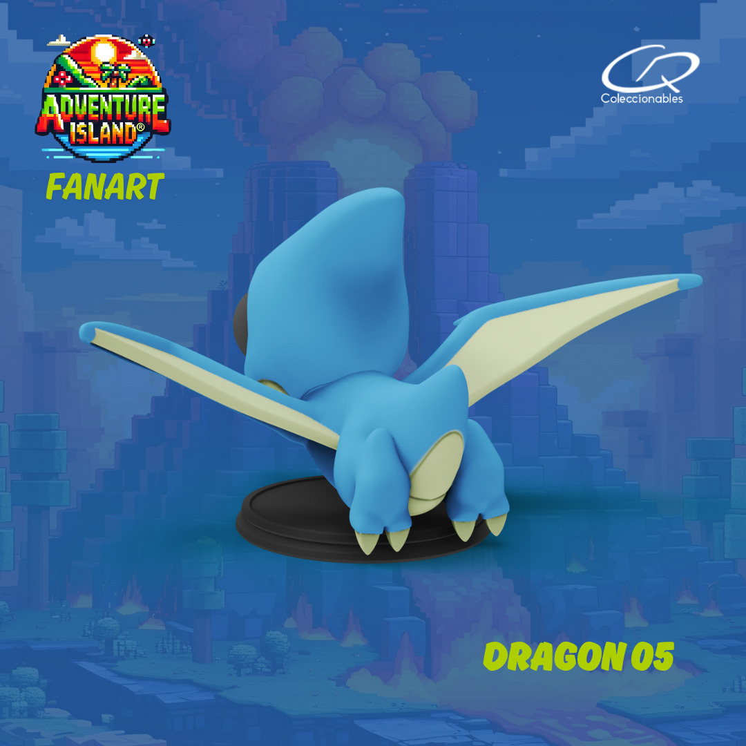 Adventure Island fanart Dragon 05 3D print model_1