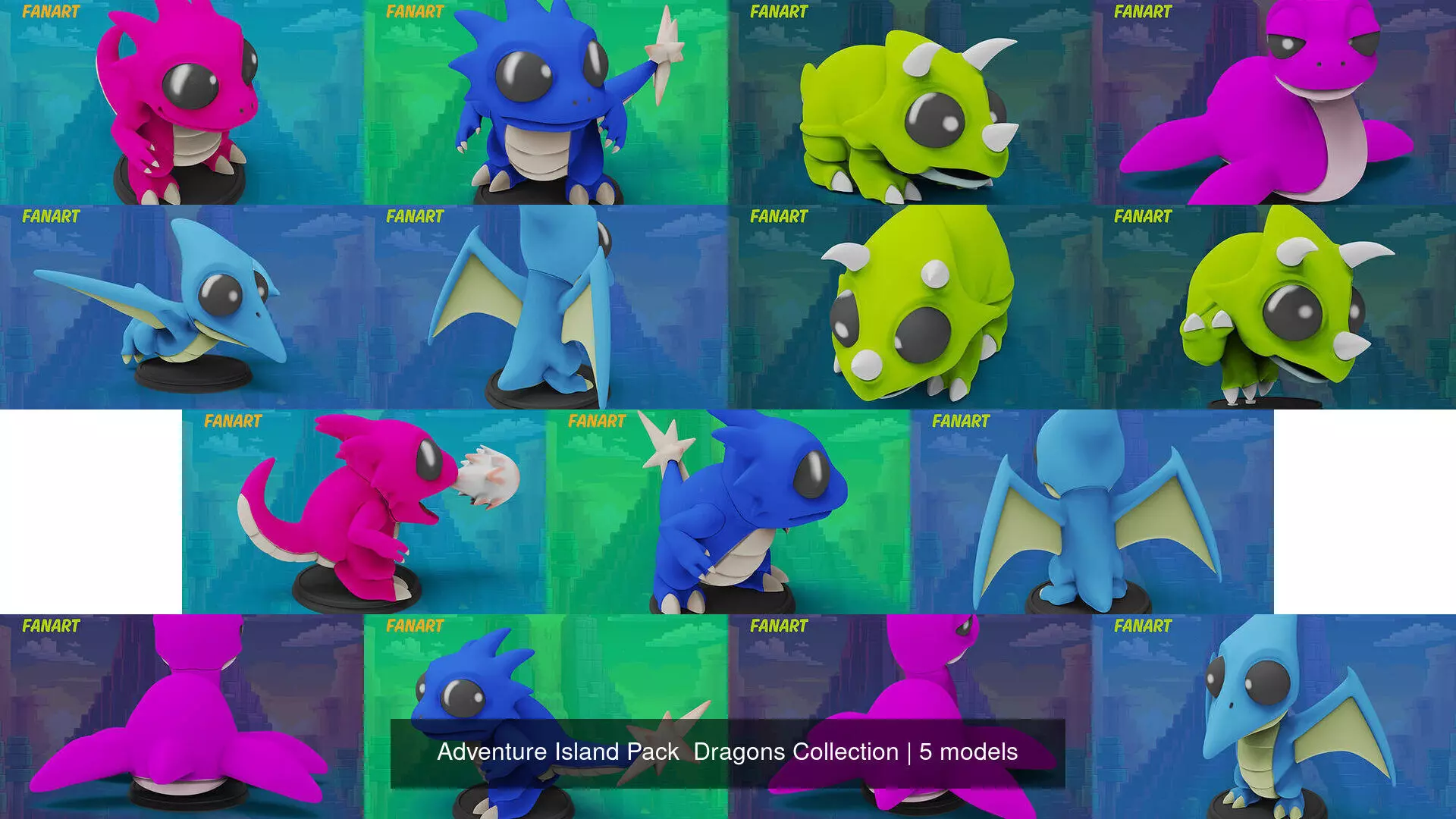 Adventure Island Pack Dragons Collection